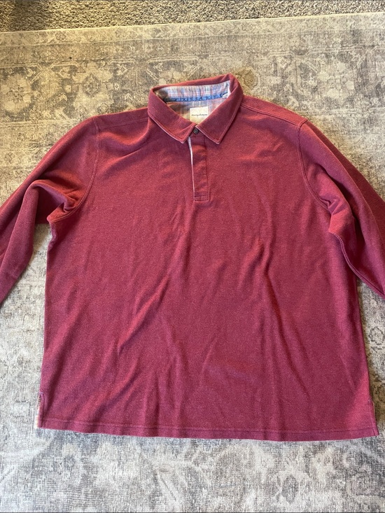 Tommy Bahama Other - Tommy Bahama Long-Sleeve Polo Shirt - Maroon